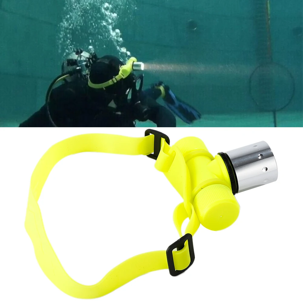

2021 Hot Shockproof Bright LED Diving Headlight Rotary Switch Underwater Waterproof Lamp Diving Lamp