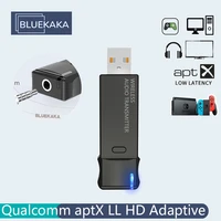 usb bluetooth 5 3 transmitter aptx ll hd adaptive support mic wireless audio adapter multipoint connection for tv pc switch ps4