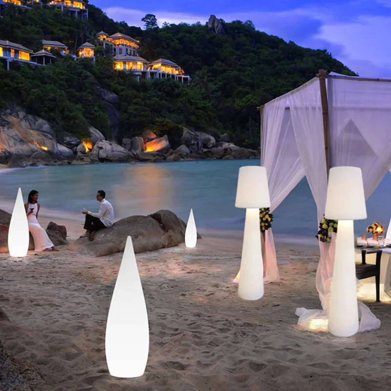 Водонепроницаемые светодиодные напольные лампы RGB с дистанционным управлением и