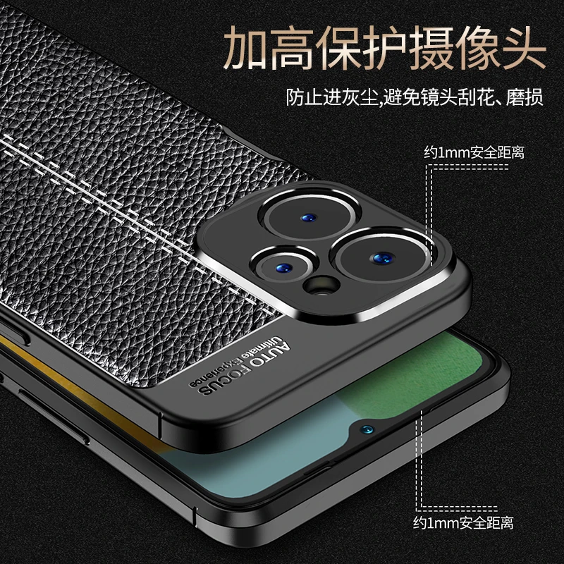 For Realme 10 5G Case Cover For OPPO Realme 10 5G Capas New Shockproof Original Back Soft TPU Leather Fundas Realme 10 5G Cover