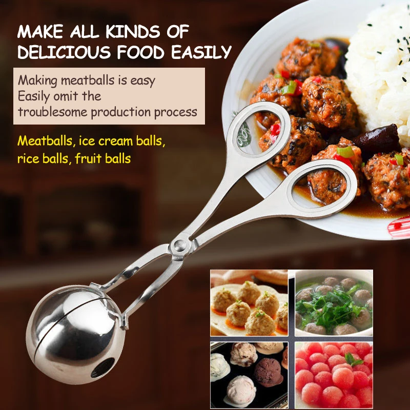 

Creativity Small Meatball Maker Clip Fish Meat Ball Rice Ball Making Mold Form Tool Kitchen Accessories Gadgets