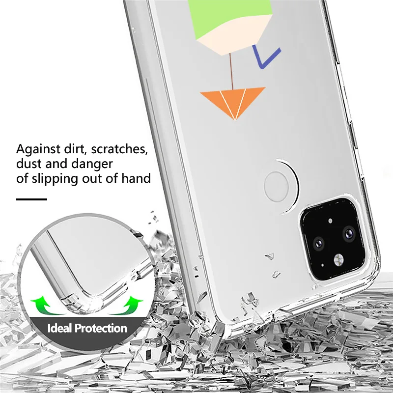 Роскошный фонарь для Google Pixel 5 5a 3 3XL XL 4 3a 4a чехол прозрачный мягкий ТПУ фруктовый