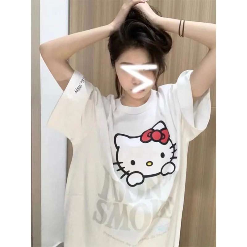 

Футболка с коротким рукавом и принтом «Hello Kitty»