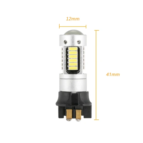 Светодиодные лампы Canbus Pw24w Pwy24w для Audi, Bmw, Volkswagen, указатели поворота, дневные ходовые огни Drl, янтарно-желтые, белые, 2 шт.