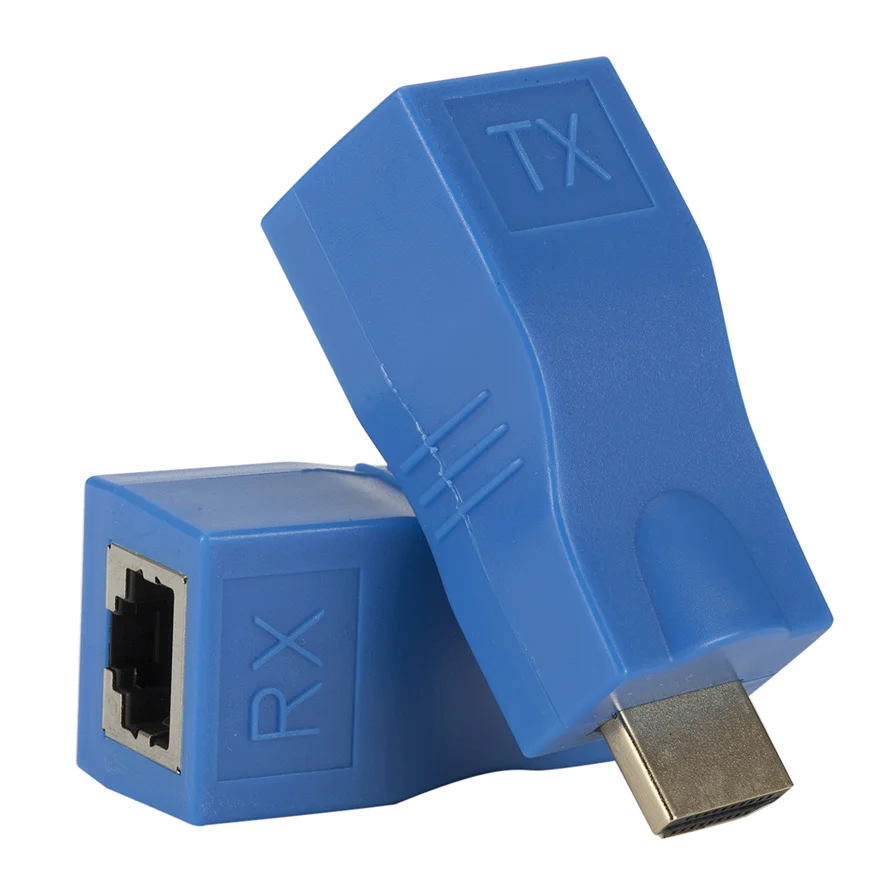 1 пара RJ45 4K HDMI-совместимый удлинитель до 30 м по категории 5e Cat6 сеть Ethernet LAN для HDTV HDPC