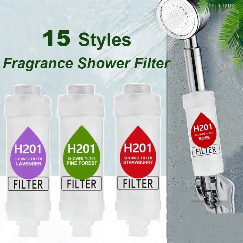 

Scented Shower Filter Lavender Lemon Bathing Fragrance Shower Bath Filter Chlorine Removal Water Softener Bathroom Accessories