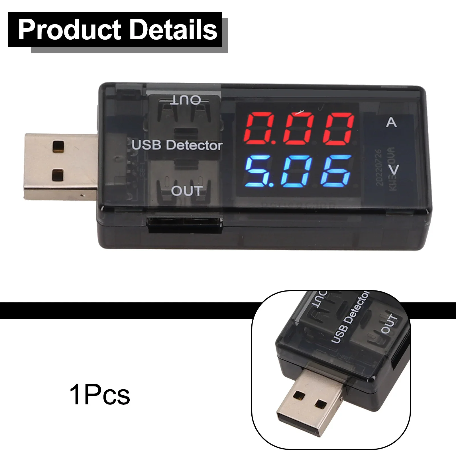 USB-тестер напряжения тока с точной калибровкой. Точное измерение. Удобное