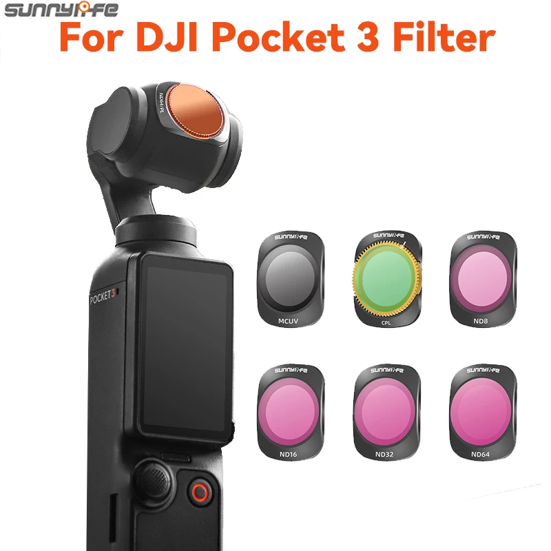 

For Pocket 3 Filter CPL Filters Kit ND 8 16 32 64 UV Filters Set For DJI Osmo Pocket 3 Optical Glass Gimbal Camera Accessories