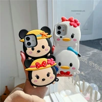 3d stereoscopic disney dumbo mickey strawberry bear phone cases for iphone 13 12 11 pro max xr xs max 8 x 7 se 2020 back cover