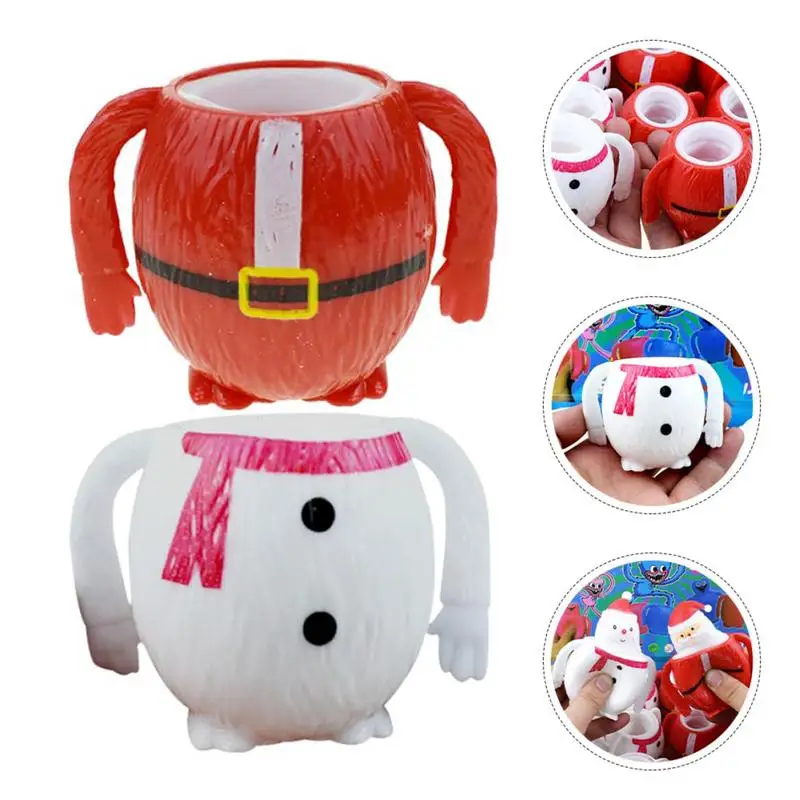 

Christmas Squeeze Toys Party Favors Christmas Stocking Stuffers Fun Squeezable Sensory Balls for Festive Creative Play