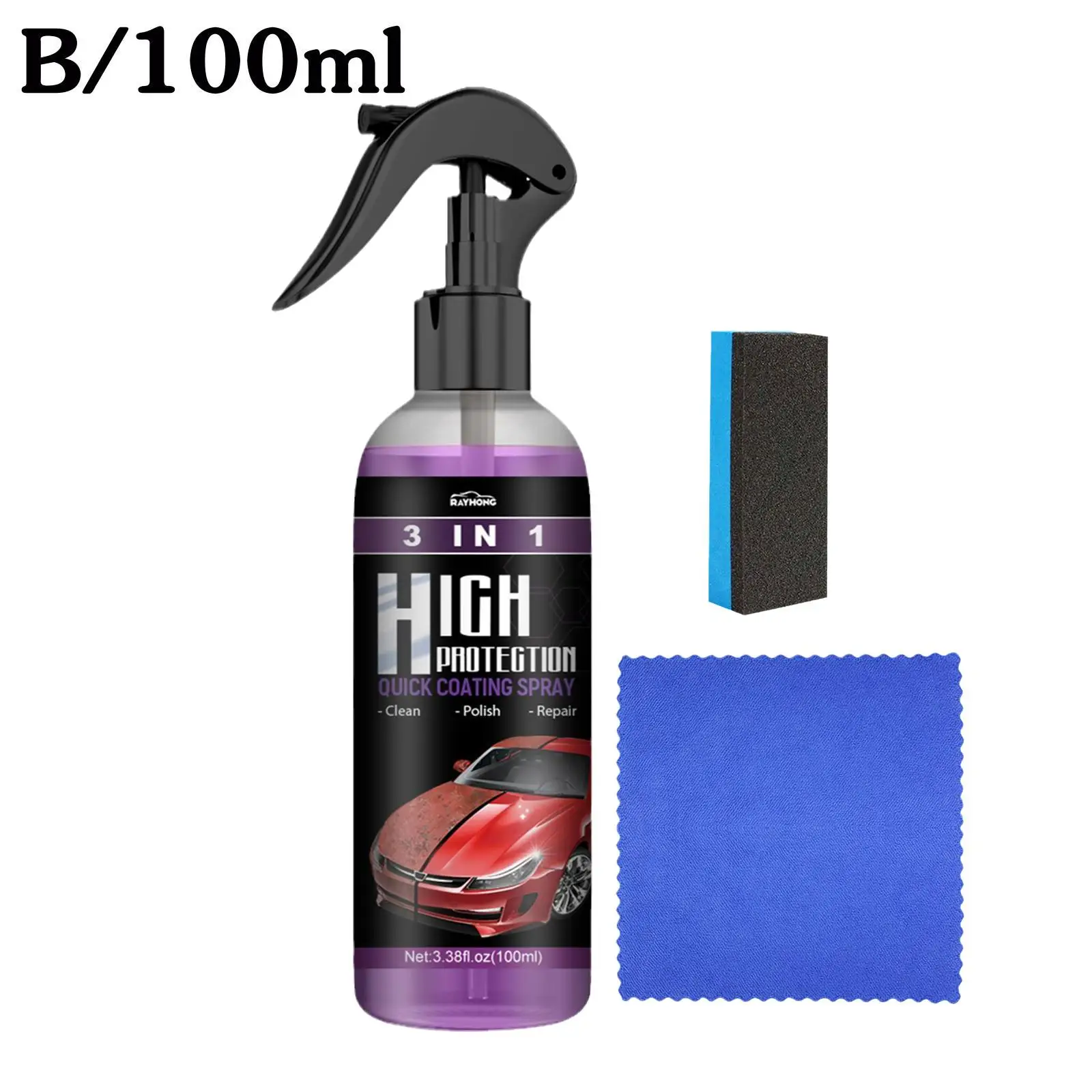 3 в 1 автомобильная краска-спрей 30 мл/100 мл