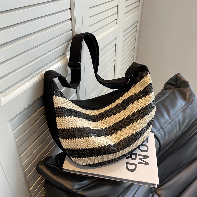 

Woven Stylish Straw Summer Tote Bag for Women
