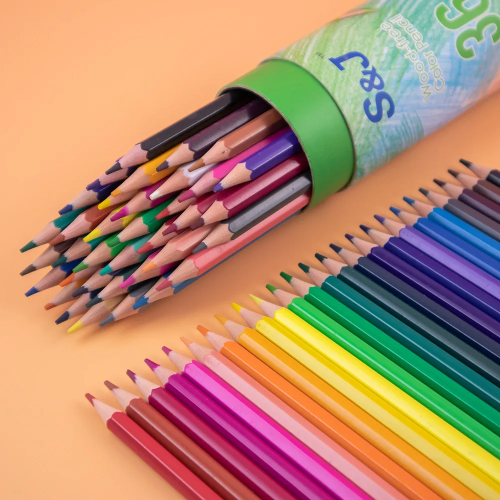 

Набор разноцветных карандашей 12/18/24/36 s со свинцовым цилиндром, карандаши для рисования для студентов, цветные яркие инструменты для рисован...