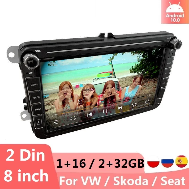 Автомагнитола для VW/Volkswagen/Golf/Passat/Skoda/Polo/Jetta/Caddy 2 Din | Автомобили и мотоциклы