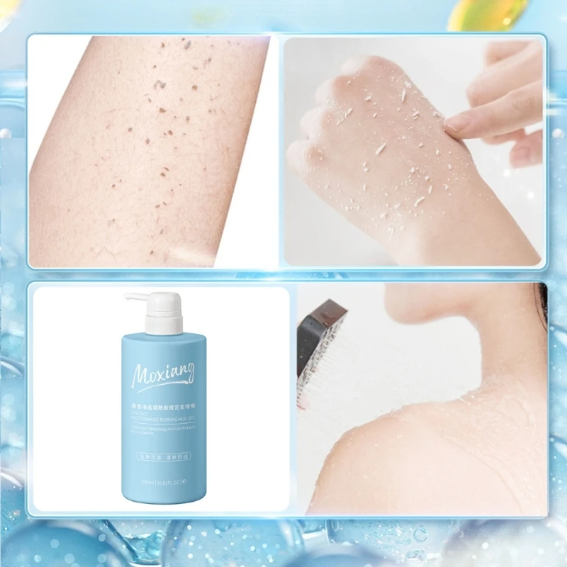 Скраб для мытья всего тела глубоко очищающий отшелушивающий и увлажняющий скраб