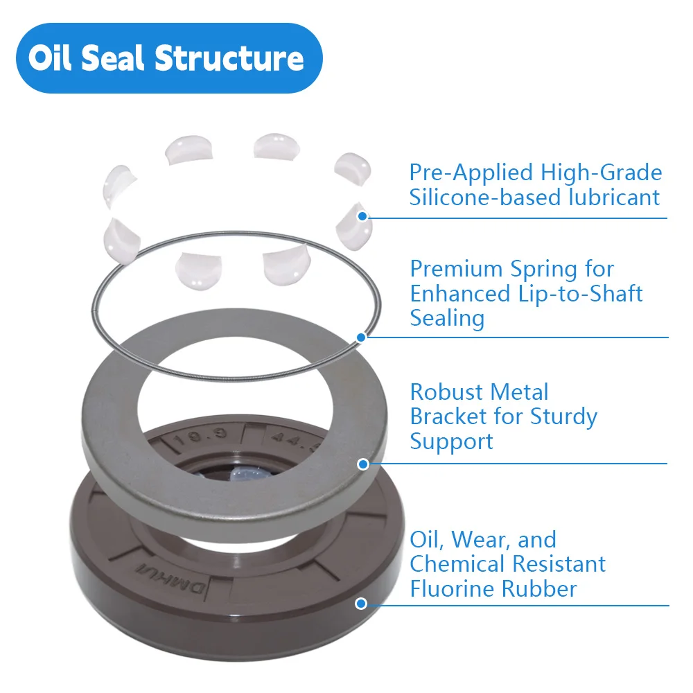 Масляное уплотнение высокого давления DMHUI 19 9x44 5x8 мм Уплотнители для Паркера