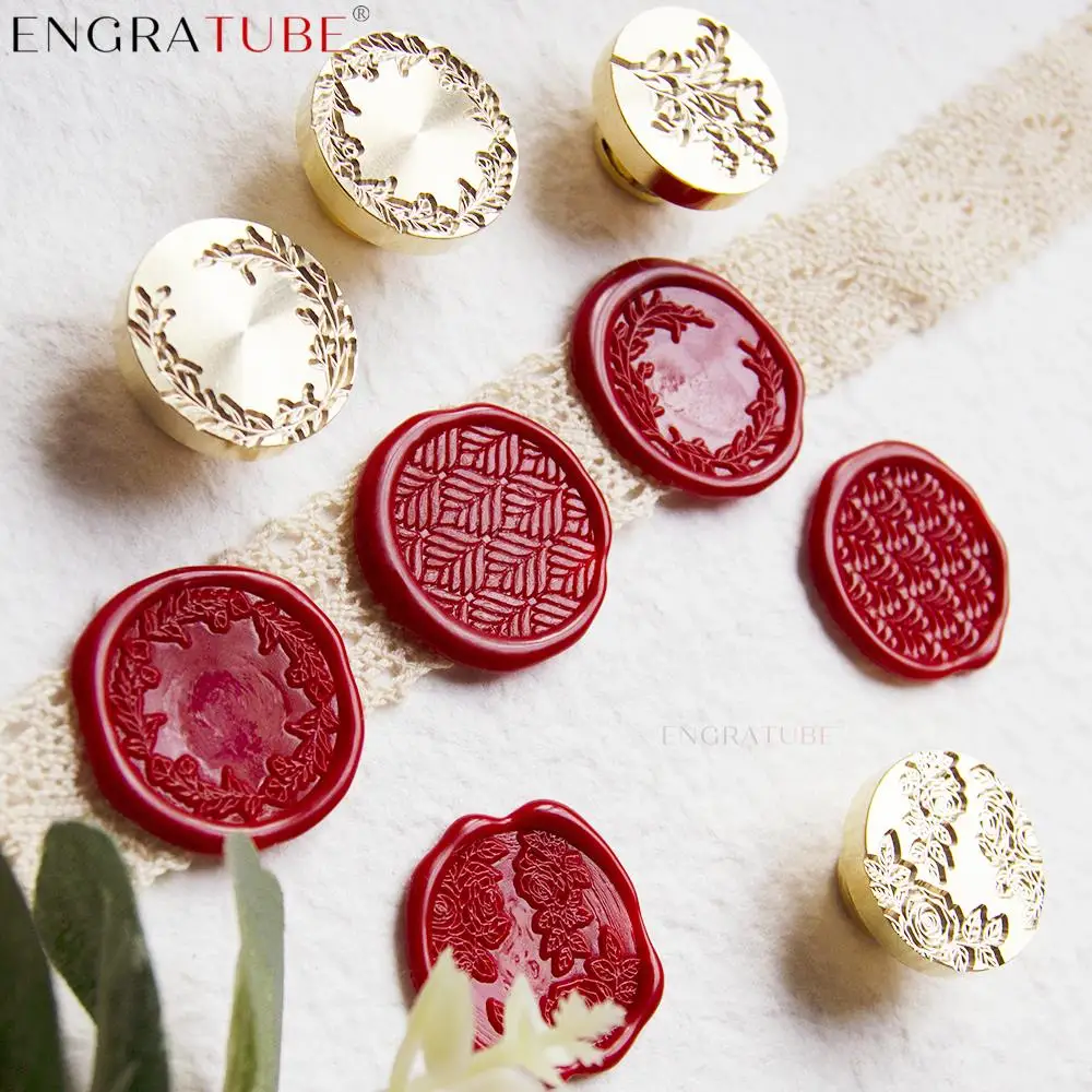 

Flower Wax Seal Stamp Multi-layer 3D Relief Wax Stamp For Scrapbooking Cards Envelopes Wedding Invitations Packaging With Handle