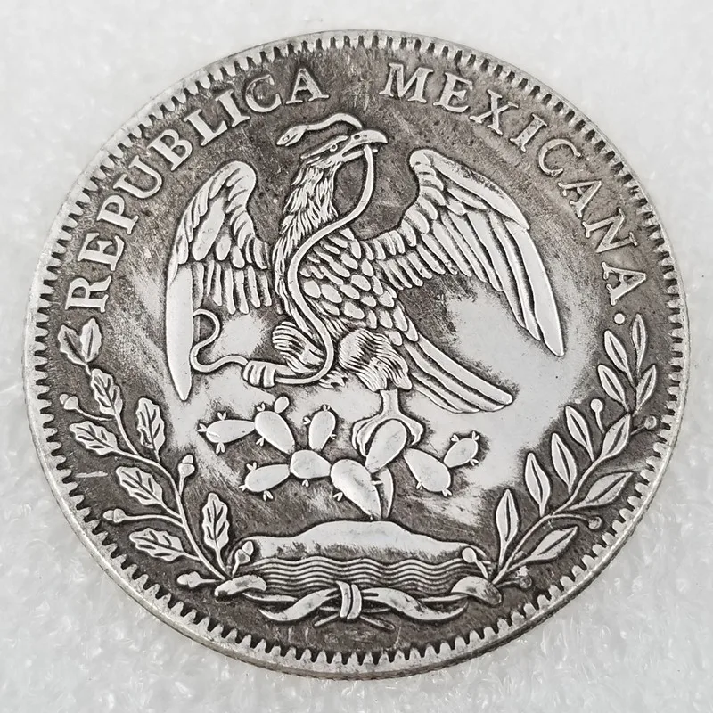 

Mexico 1882 39mm Silver Plated Commemorative Collector Coin Gift Lucky Challenge Coin