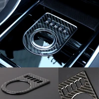 for jaguar xe x760 xf x260 f pace x761 center console gear button decorative carbon fiber sticker car shift lever trim cover