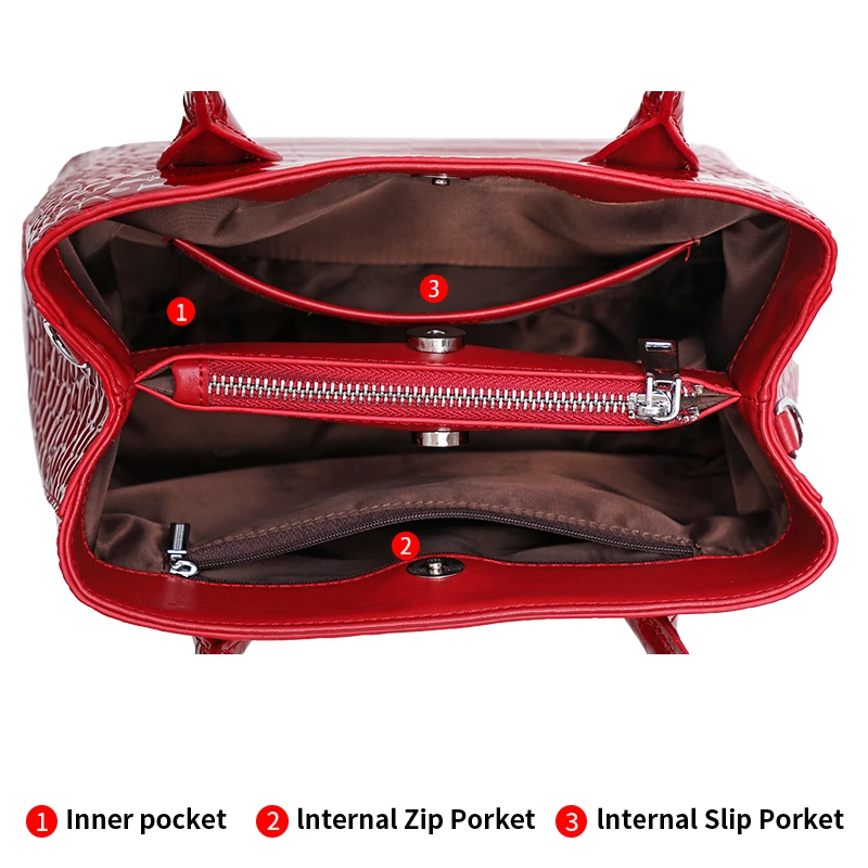 Aidrani Роскошная женская сумка с ручкой сверху из натуральной яловой кожи