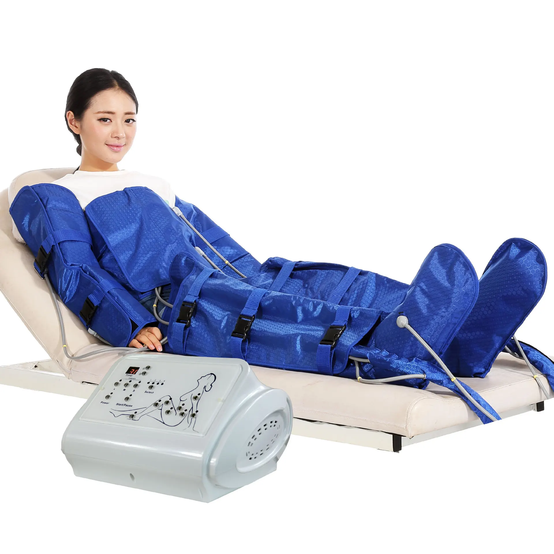 

Air Wave Pressure Lymphatic Drainage Vacuum Therapy Pressotherapy Machine Muscles Relax Leg Arm Waist body Massage