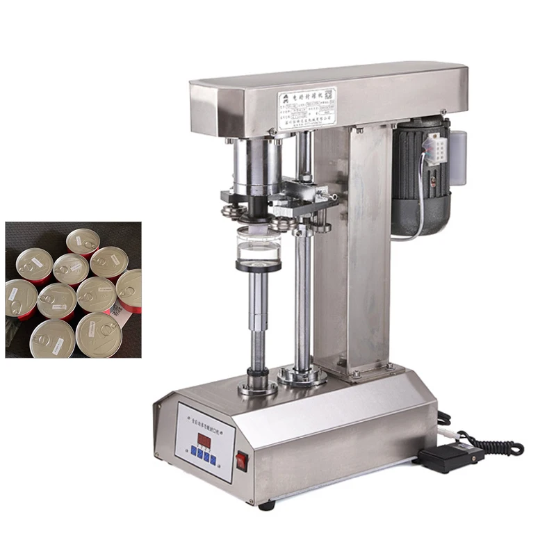 

Semi Automatic Electric Aluminum Lid Cap Lock Desktop Capping Machine Commercial Pack Can Sealing Machine
