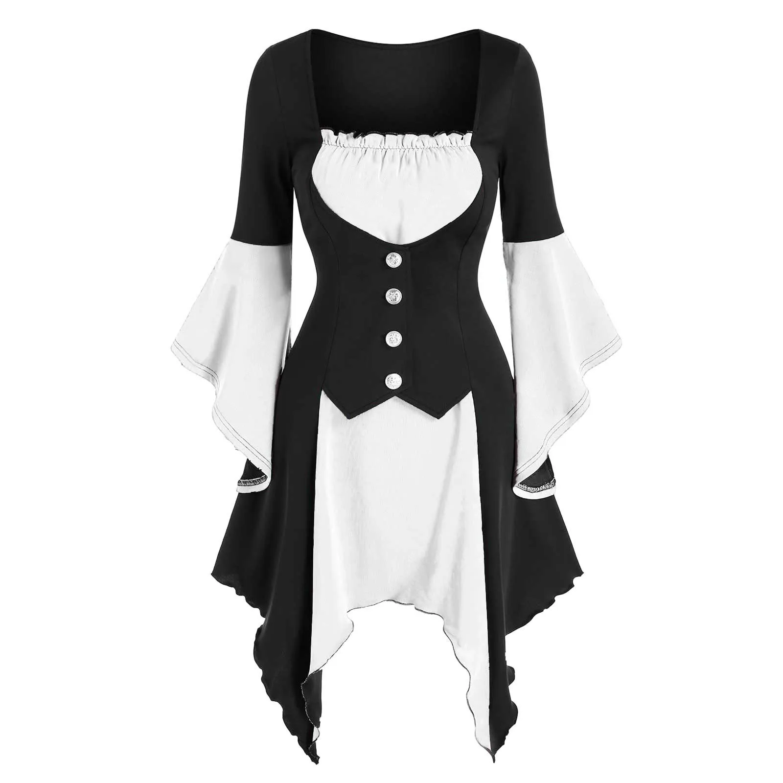 

Повседневные платья-Макси для женщин, женское платье с длинным рукавом, винтажное платье с сердечком, женское Повседневное платье с длинным...