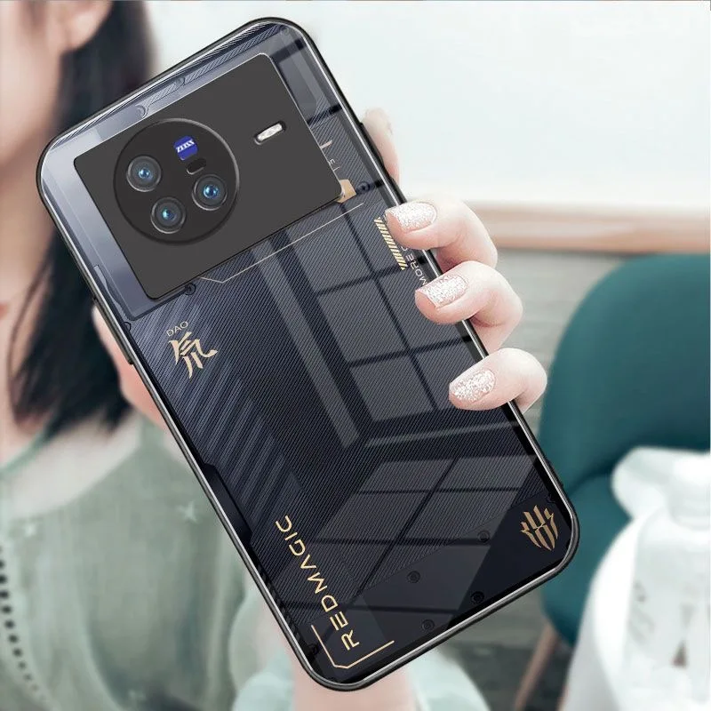 Фото Стеклянный чехол 9H для Vivo X80 Pro, чехлы для Vivo X70 Pro Plus, задняя крышка из закаленного стекла X70 Pro + корпус для Vivo X80Pro X70T №3