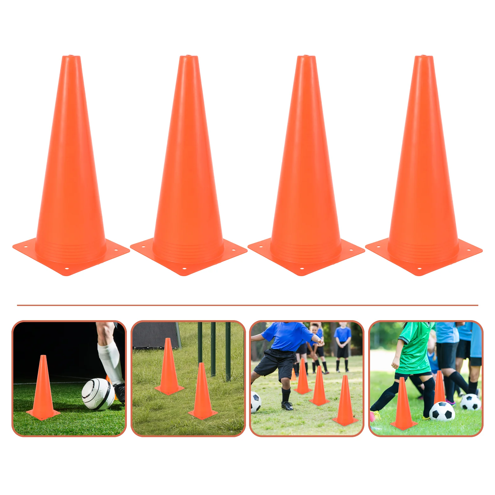 

Ice Cream Cones Football Sports Traffic Soccer Training Supplies Agility Hurdles Safety Orange