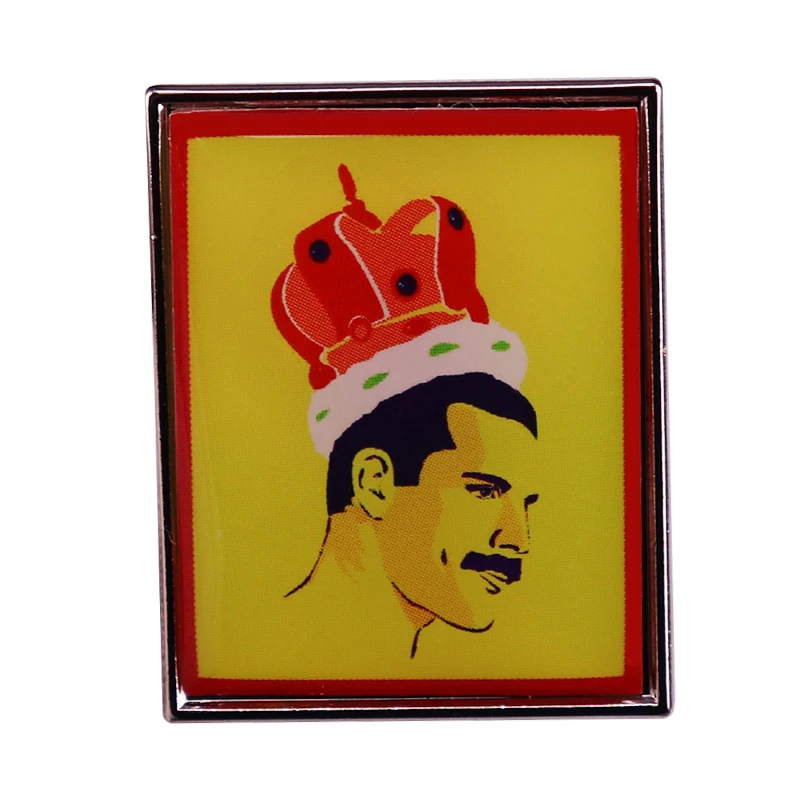 

Queen Music Band Freddie Mercury Enamel Brooch Pin Denim Jacket Lapel Metal Pins Brooches Badges Exquisite Jewelry Accessories