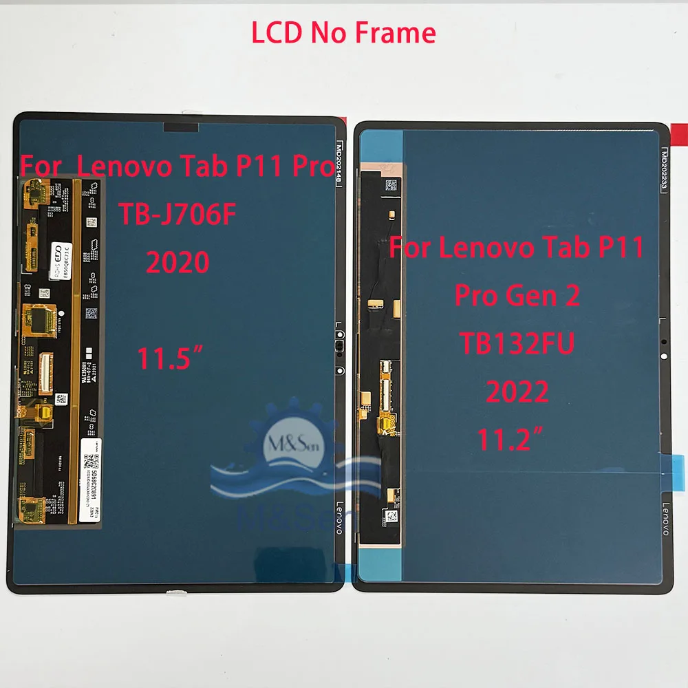 Фото ﻿   Оригинальный OLED-экран 11.2 дюйма для Lenovo Tab P11 Pro Gen 2 TB132FU 2022, LCD-дисплей 11.5 дюймов для Tab P11 P11 Pro TB-J706F 2020 №4