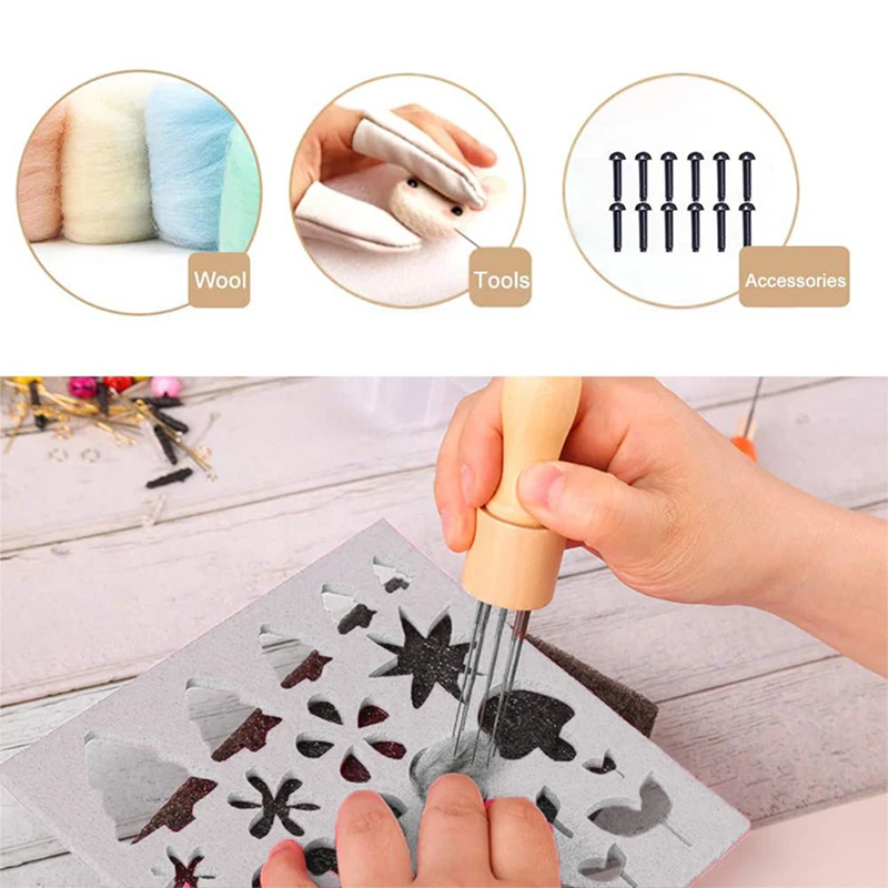 5 шт. креативная форма для шерстяного войлока игловаляние сделай сам трафаретная