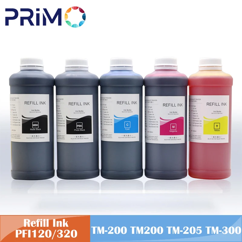 500 мл сменные чернила для Canon PFI 120 320 307 707 TM200 TM205 TM300 TM305 TM-200 TM-205 TM-300 TM-305 IPF830 IPF840 IPF850