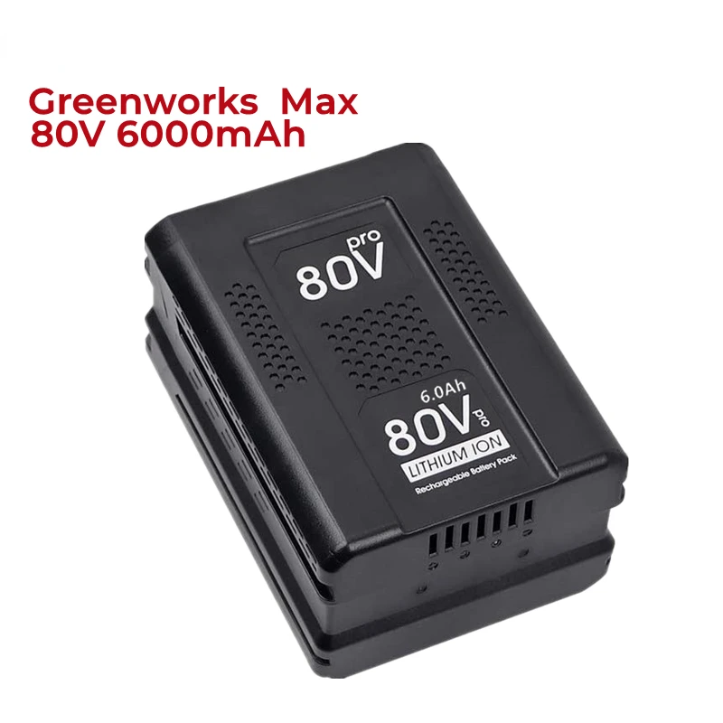 80V 6000Ah Replacement Battery for Greenworks 80V Max Lithiu