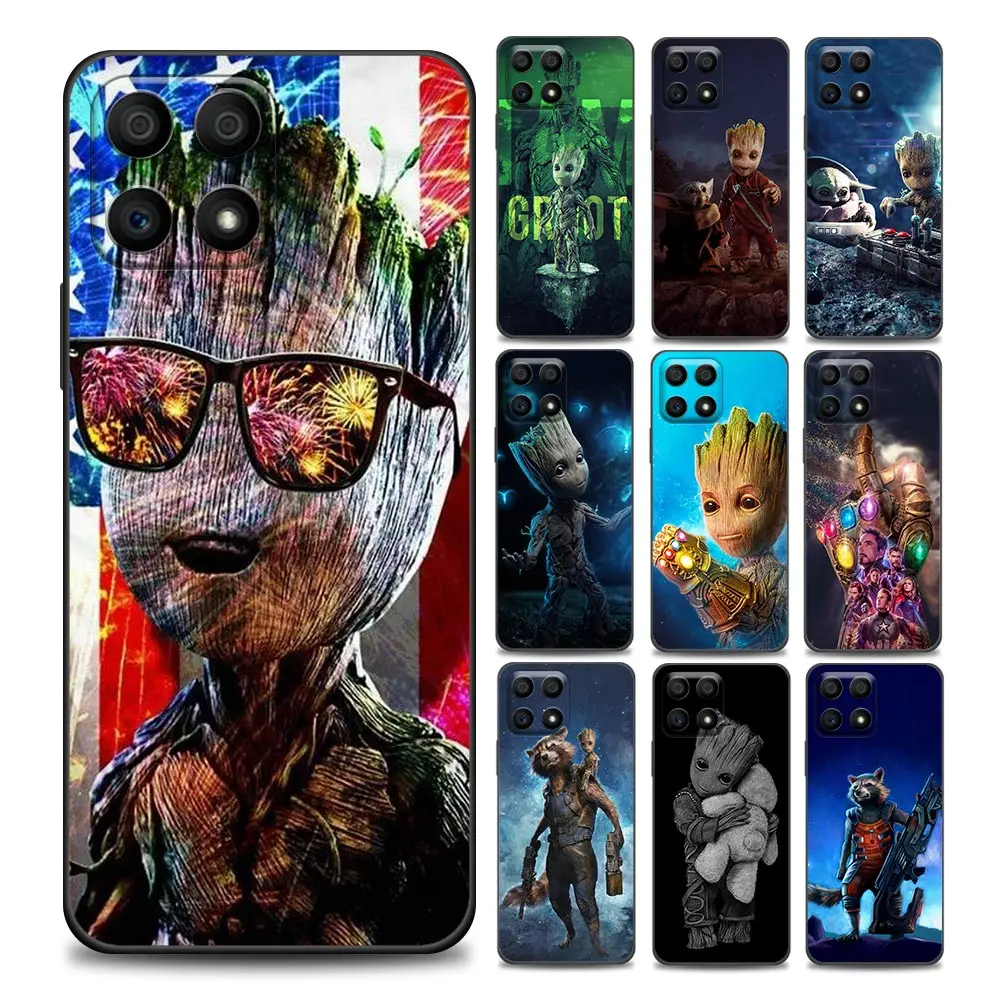 

Groot Marvel Avengers Honor Case for 8X 9S 9A 9C 9X Lite Play 9A 50 10 20 30 Pro 30i 20S(6.15) Play 9A Soft Silicone