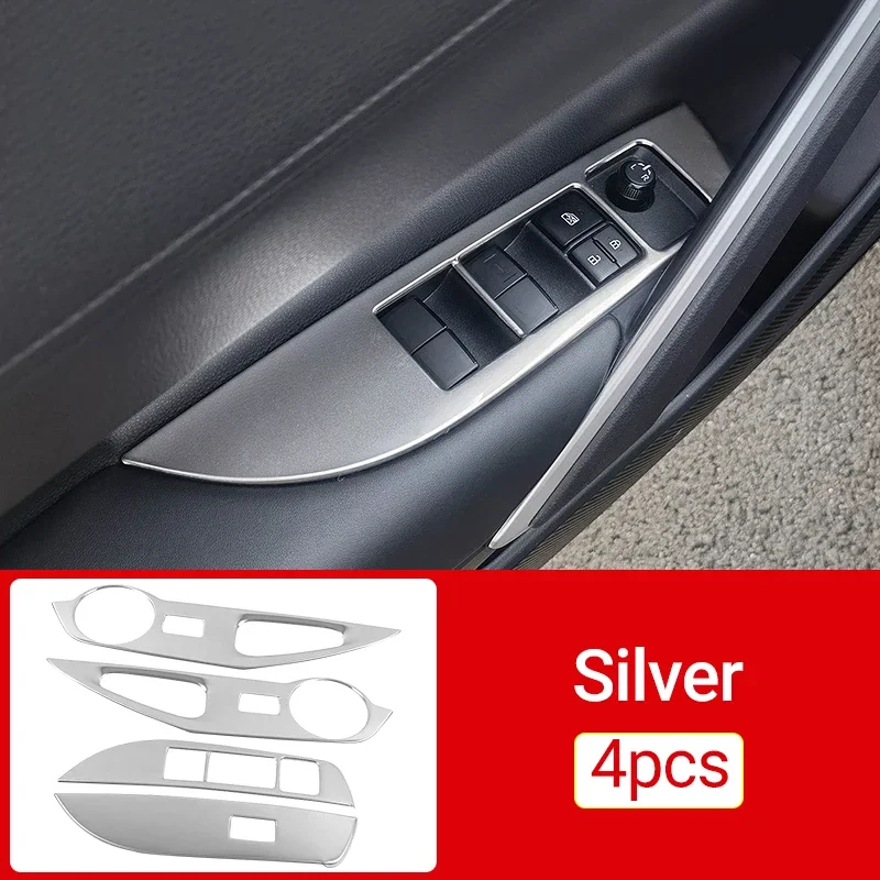 

Для Toyota Corolla Cross XG10 2021 2022 2023 2024 2025 гибридный переключатель окна двери автомобиля, кнопки подъема, декоративные чехлы, аксессуары