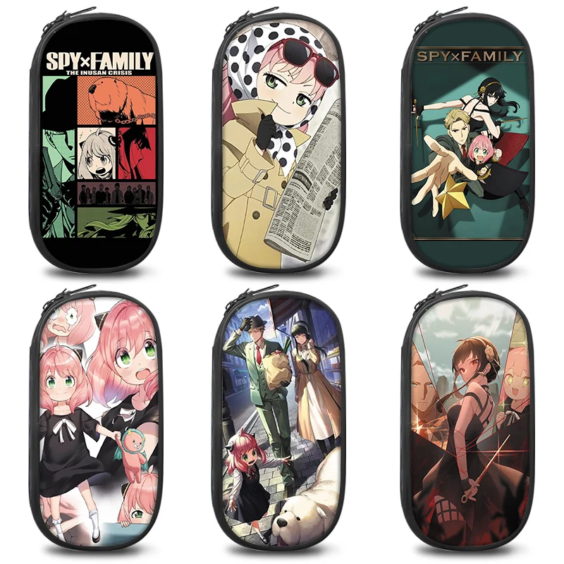 21cm X 10cm SPY×FAMILY Pencil Cases Bags Anya Forg Utility Kawaii Student Canvas Large Capacity Fashion Stationery Storage Items