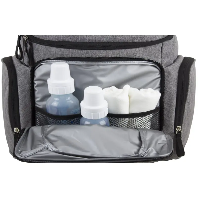Wooster St. Backpack Diaper Bag with Adjustable Shoulder Straps, Bonus Changing Pad, Stroller Straps and Insulated Zipper Pocket