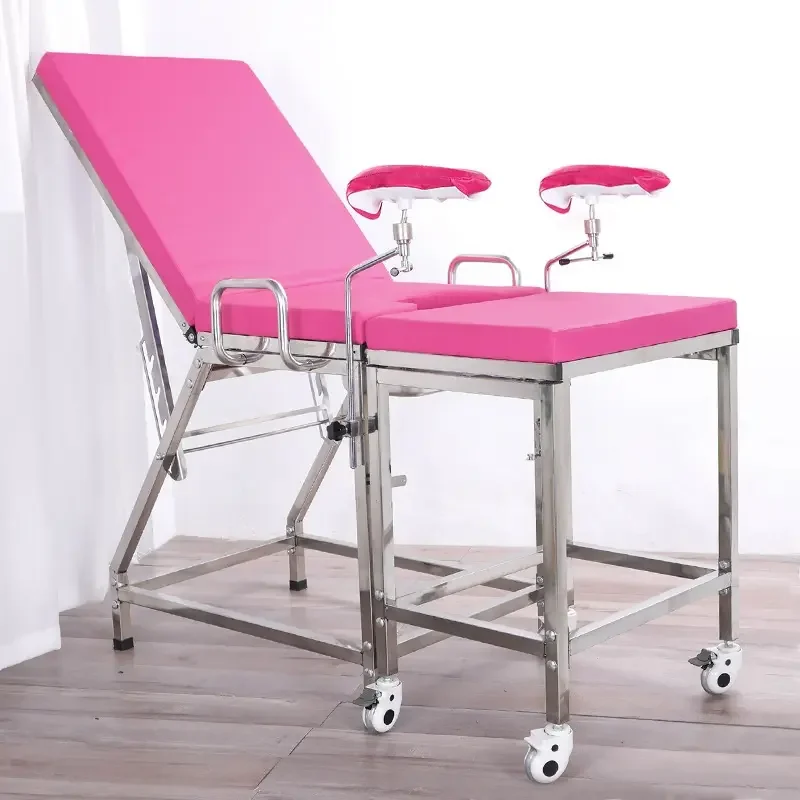 

Hospital stainless steel Gynecology Delivery Obstetric Examination Bed
