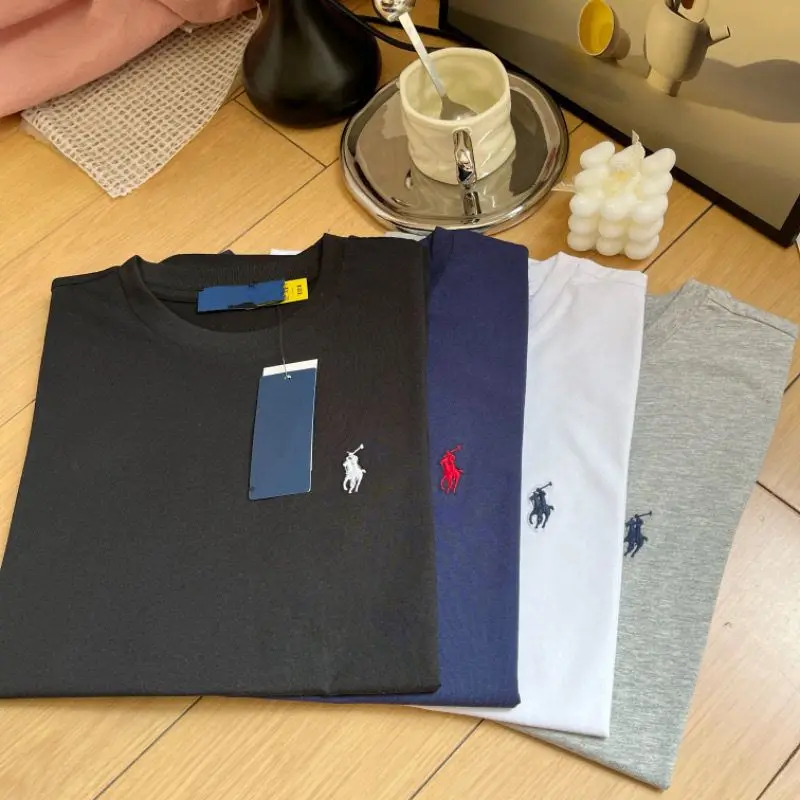 T-shirt Cotton Slim fit Ponolaf Short sleeve Pl00 Scanned All-Match Women's Top Standard Original Embroidery