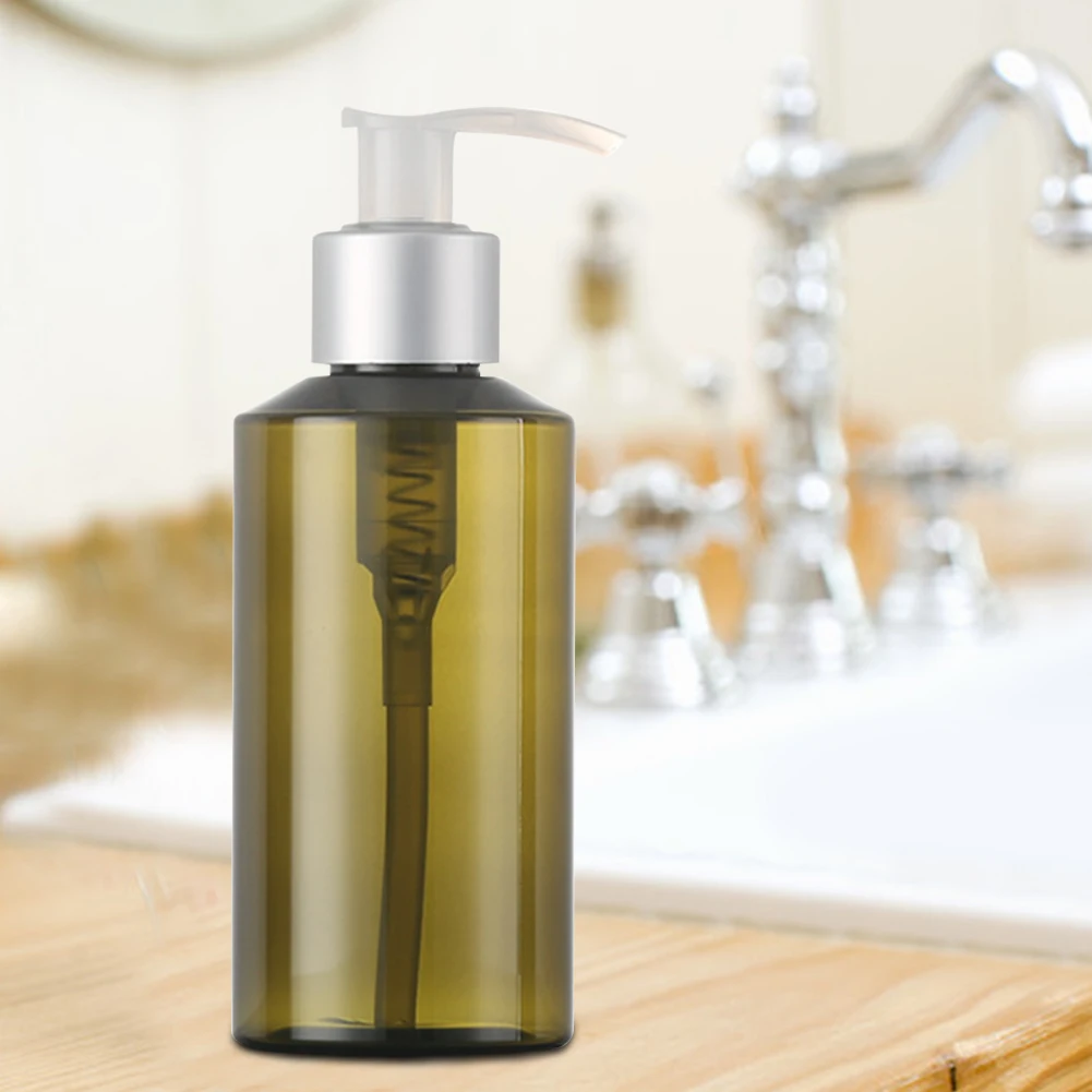 

5pcs 150ml Home Office Travel Portable Refillable Pump Lotion Bottle Empty Container Squeezed Leakproof Shower Gel Hand Soap