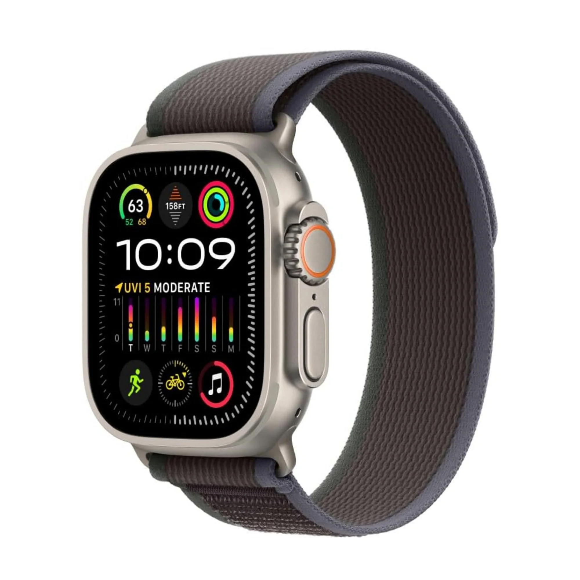 Фото Нейлоновый ремешок подходит для ремешка Apple Watch 38 мм, 40 мм, 41 мм, серия 7/6/ 5/4/SE/49 мм, 45 мм, 44 мм, 42 мм, серия Urtra/8/7/6/2/1/SE. №4