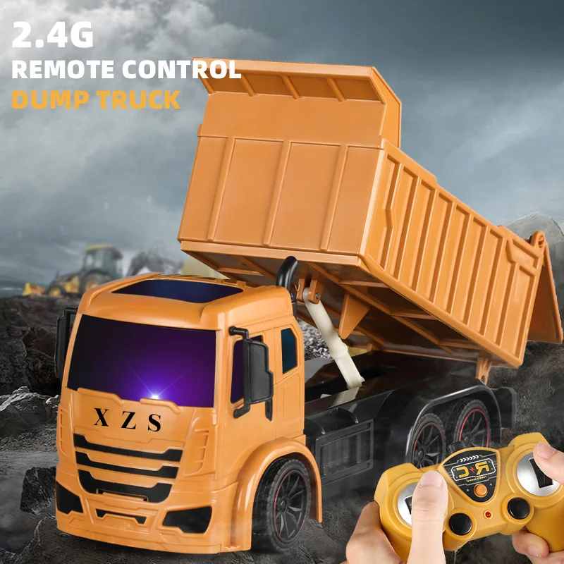 

Seven Channel Remote Control Vehicle Storage Engineering Vehicle Charging Simulation Container Boy Toy Gift