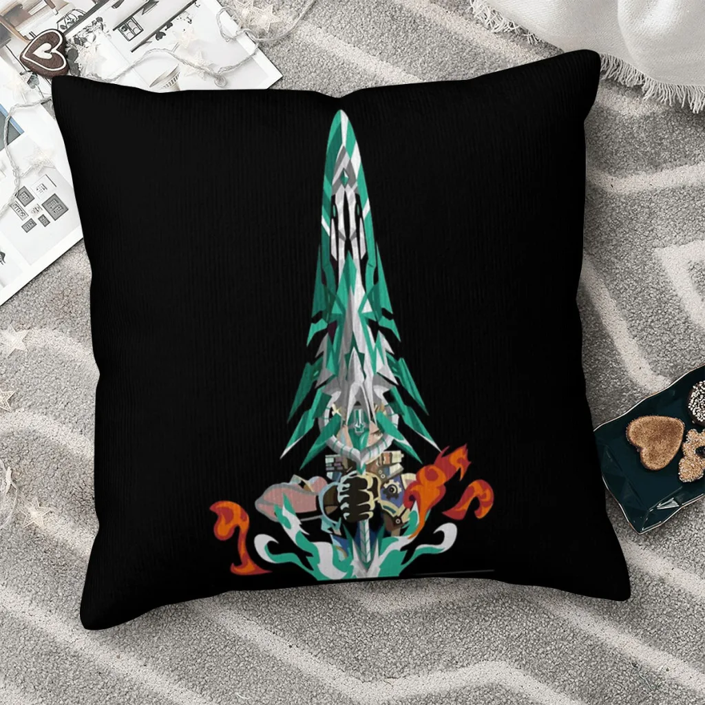 

xenoblade chronicles 3 game Polyester Cushion Cover Xenoblade Chronicles 3 Bedroom Chair Decorative Washable Cojines Decorativos