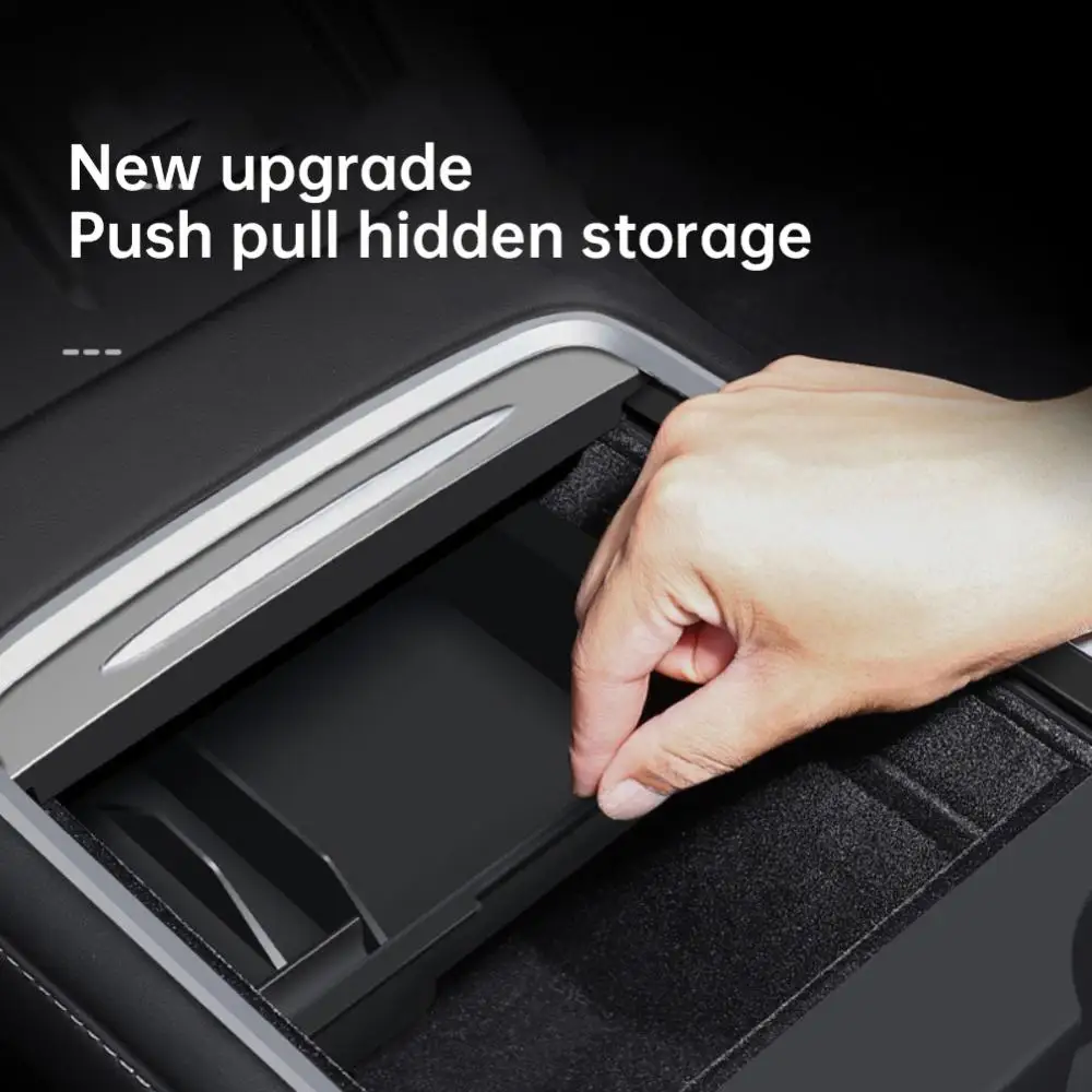 

Flocking Lining Central Control Storage Box Shock-proof Portable Armrest Box Storage Inner Box Universal Convenient Car Interior