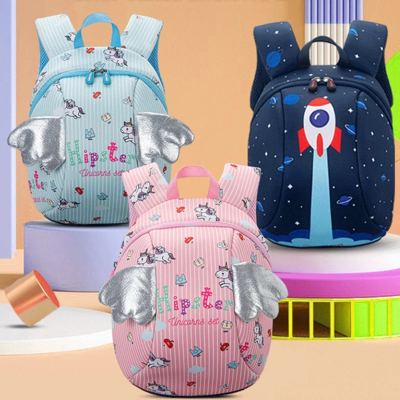 Детский непромокаемый рюкзак анти-потеря с крыльями ангела