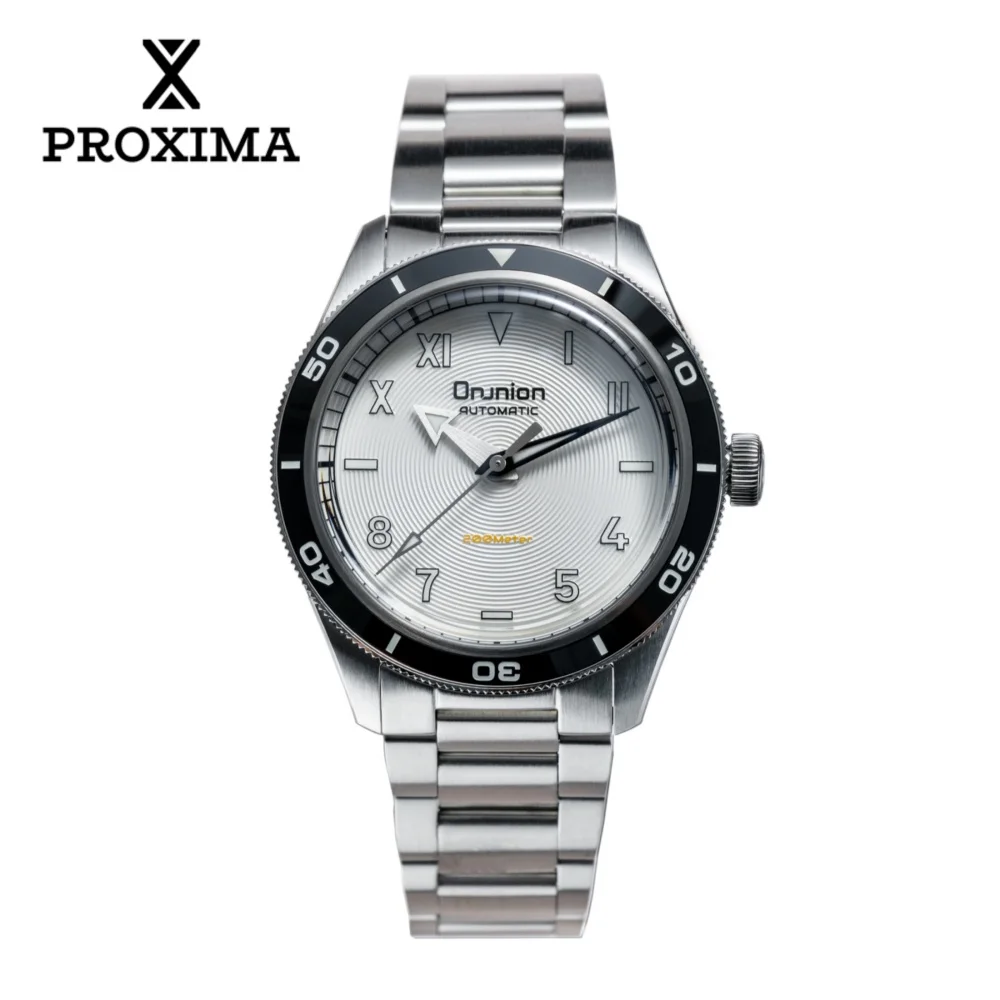 Фото Мужские роскошные автоматические часы Proxima PX1754 с люминесцентным сапфировым циферблатом, механизм PT5000, нержавеющая сталь, водонепроницаемость 200 м. №1