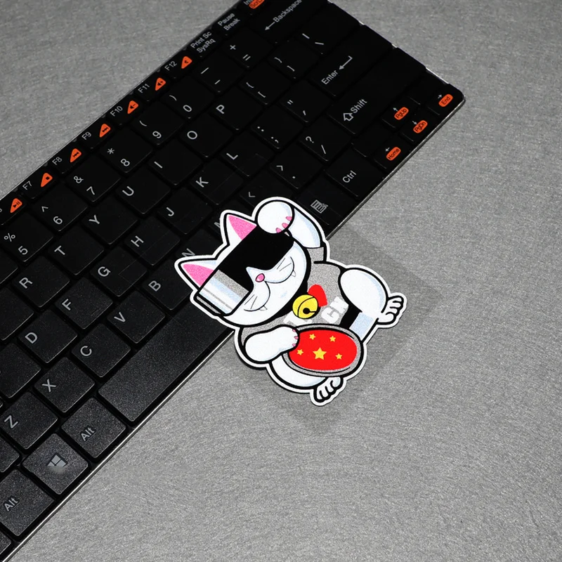 

S175 Love China Cartoon Cat Safety Reflective Car Stickers for Auto Trunk Rear Windshield Waterproof Decals Windows MOTO Helmet