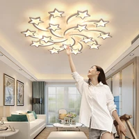 living room lamp simple modern atmosphere led ceiling lamp creative home net red bedroom lamp set meal 2022 new