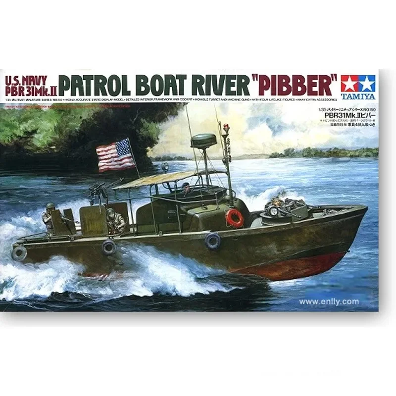 Tamiya 35150 1/35 U.S. Патрульная лодка река пибер скоростная Сборная модель строительные